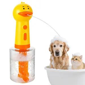 #Summervibes Duck Automatic Foaming Pet Bath Washer – Rechargeable Dog & Cat Shampoo Foam Maker Foaming Soap Dispenser for Bathtub, Kitchen Sink Cleaning