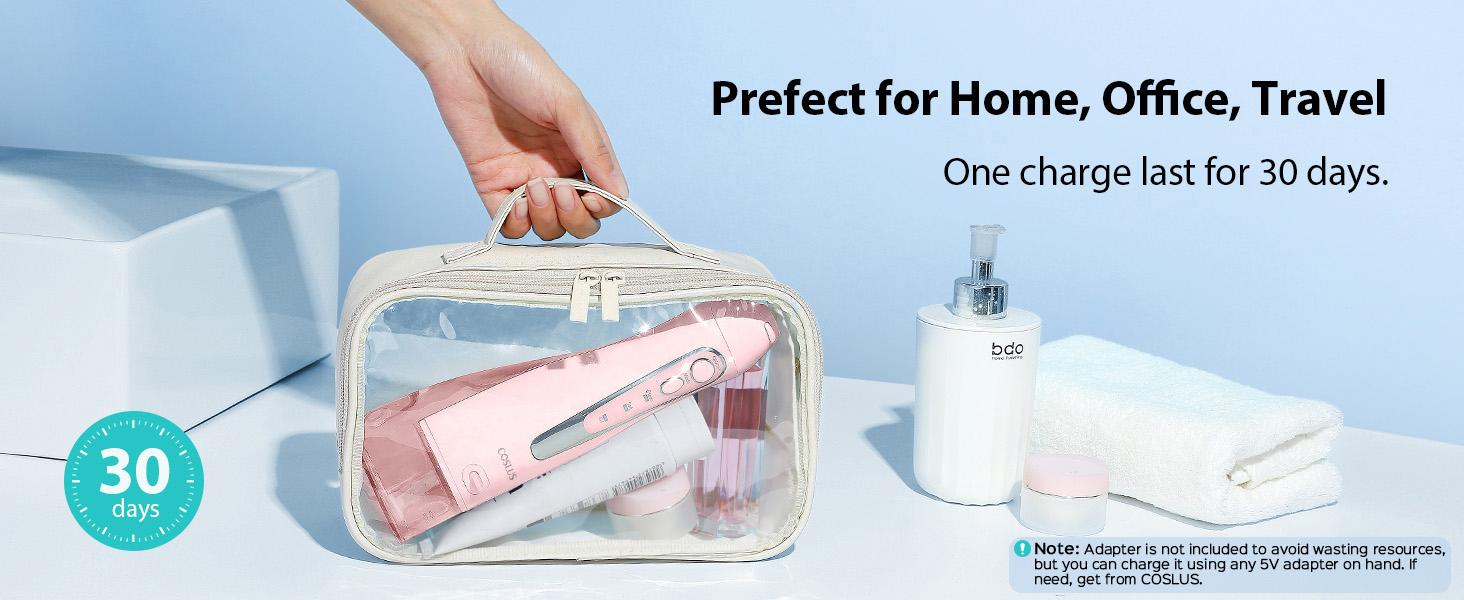 COSLUS CX20 Water  Flosser Teeth Pick:Soft Portable Cordless Oral Irrigator Rechargeable Travel Irrigation Cleaner IPX7 Waterproof Electric Flossing Machine for TeethCleaning,Professional Dental Teeth Irrigator,Teeth Cleaning Tools,Home Travel Gift