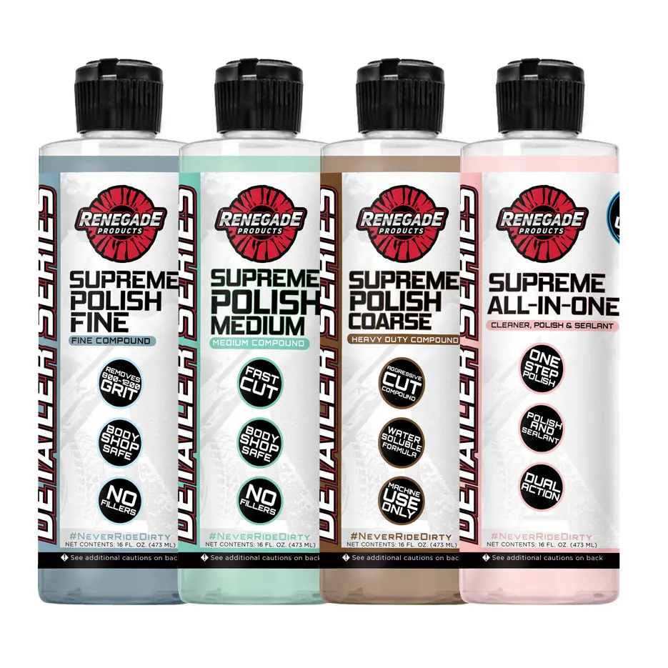 Renegade Products Supreme Paint Correction Polishing Compounds