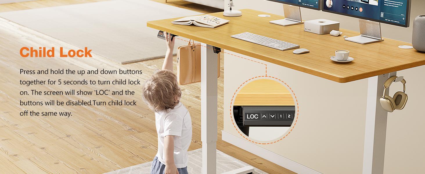 FurnishFlex Height Adjustable Desk, 48'' x 24'' Stand up Desk Moden Adjustable Desk Sit to Stand Desk Computer Desk, Ergonomic Computer Workstation