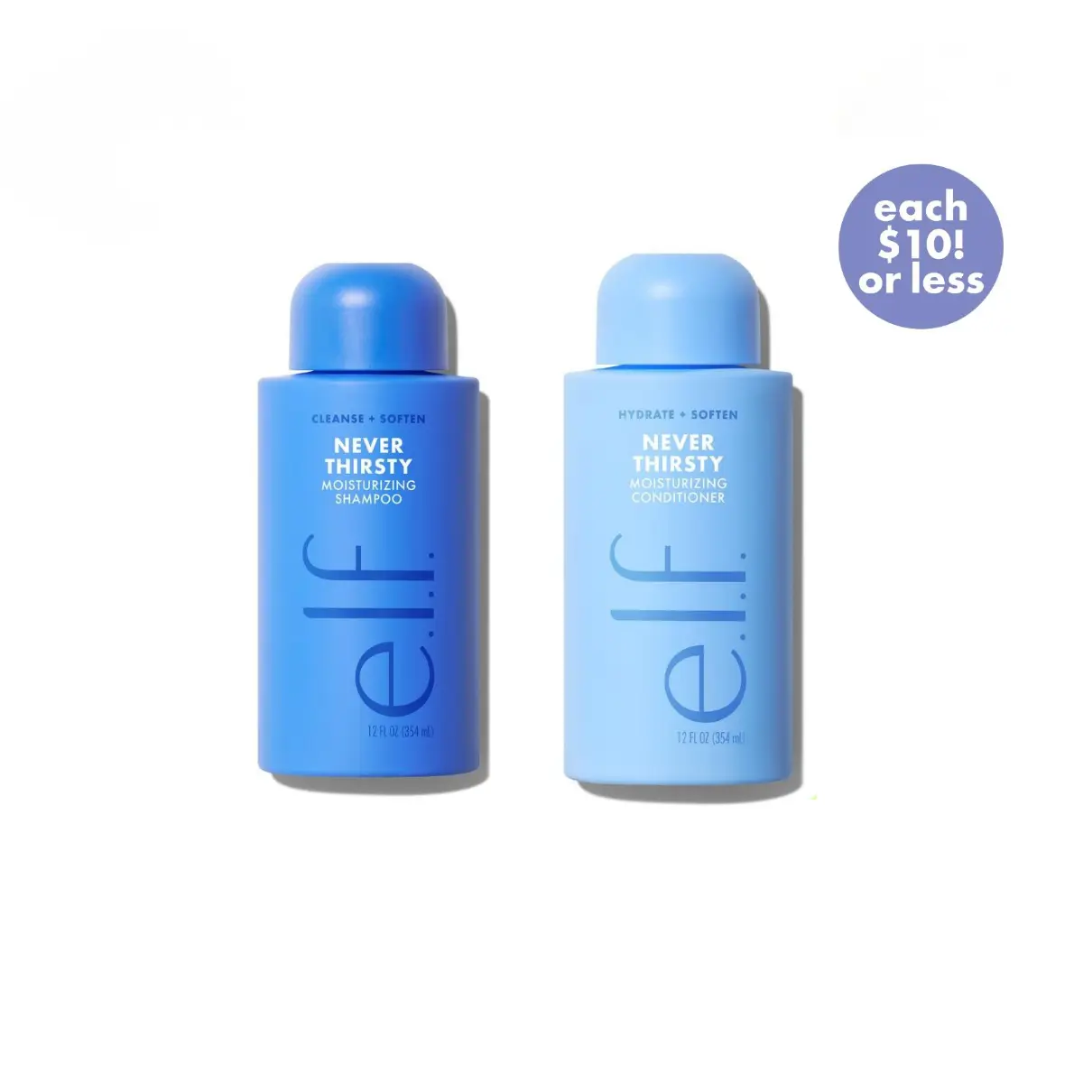 Never Thirsty Shampoo & Conditioner: Moisturize + Strengthen in One Set