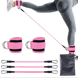 Adjustable Ankle Resistance Bands - Thickened Ankle Straps for Glute Training, Leg and Hip Toning Workout, Portable for Home Use, Ideal Christmas Valentine's Mother's Day Gift.