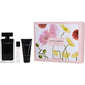 Narciso Rodriguez Set-Edt Spray 3.3 Oz & Body Lotion 1.6 Oz & Edt 0.33 Oz Mini For Women