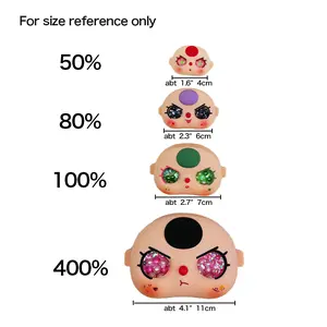 Baby Three/Liila DIY Doll Eyes Face Replacement Kit for 100% 200% 400% Custom Dolls Water Flow Liquid Bb3 Movable Effect Eye & Face Set