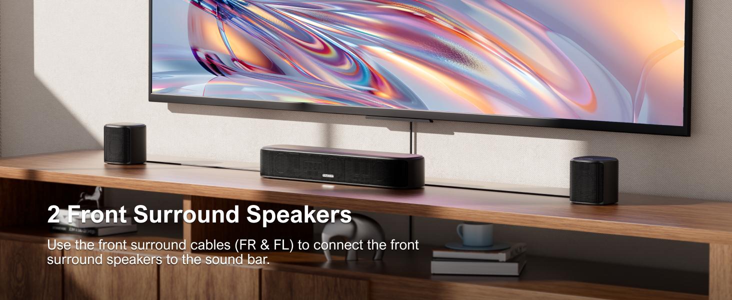 ULTIMEA Aura A40 7.1ch Virtual Surround Soundbar with Subwoofer– 4 Rear Speakers for Entry-Level, Home Theater System, 121 EQ Presets, Smart App Control, Bluetooth, Audio#SummerVibes ULTIMEA Aura A40 7.1ch Virtual Surround Soundbar with Subwoofer– 4 Rear Speakers for Entry-Level, Home Theater System, 121 EQ Presets, Smart App Control, Bluetooth, Audio#SummerVibes