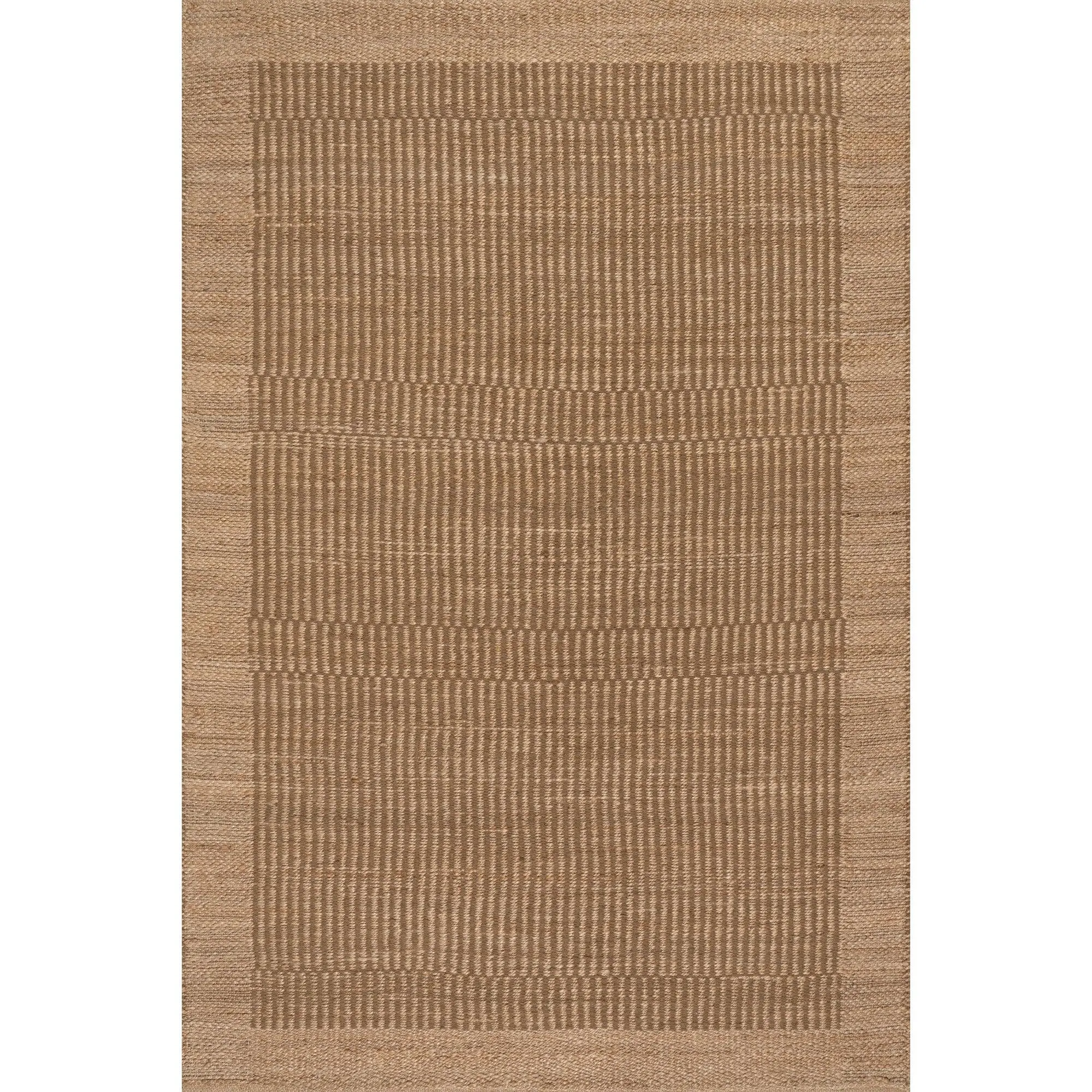 Nuloom Nadira Striped Moroccan Jute Area Rug, Aesthetic Neutral Area Rugs for Living Rooms & Bedrooms