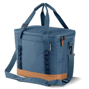 CleverMade Collapsible Tahoe 30 Cans Soft Sided Cooler - Ocean: Water-Resistant with Adjustable Straps