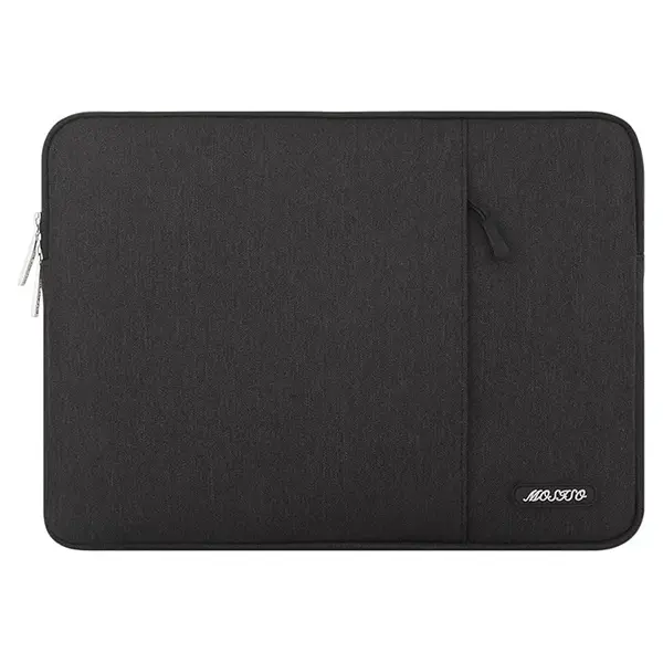 MOSISO 13.3/14/15 Inch Laptop Sleeve Case Compatible with MacBook, HP, Dell, Lenovo, ASUS and Acer, Slim Polyester Vertical Computer Bag with Front Pocket