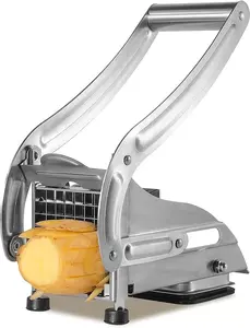 Stainless Steel Manual Vegetable Food Cutter French Fry Slicer Potato Chip Maker