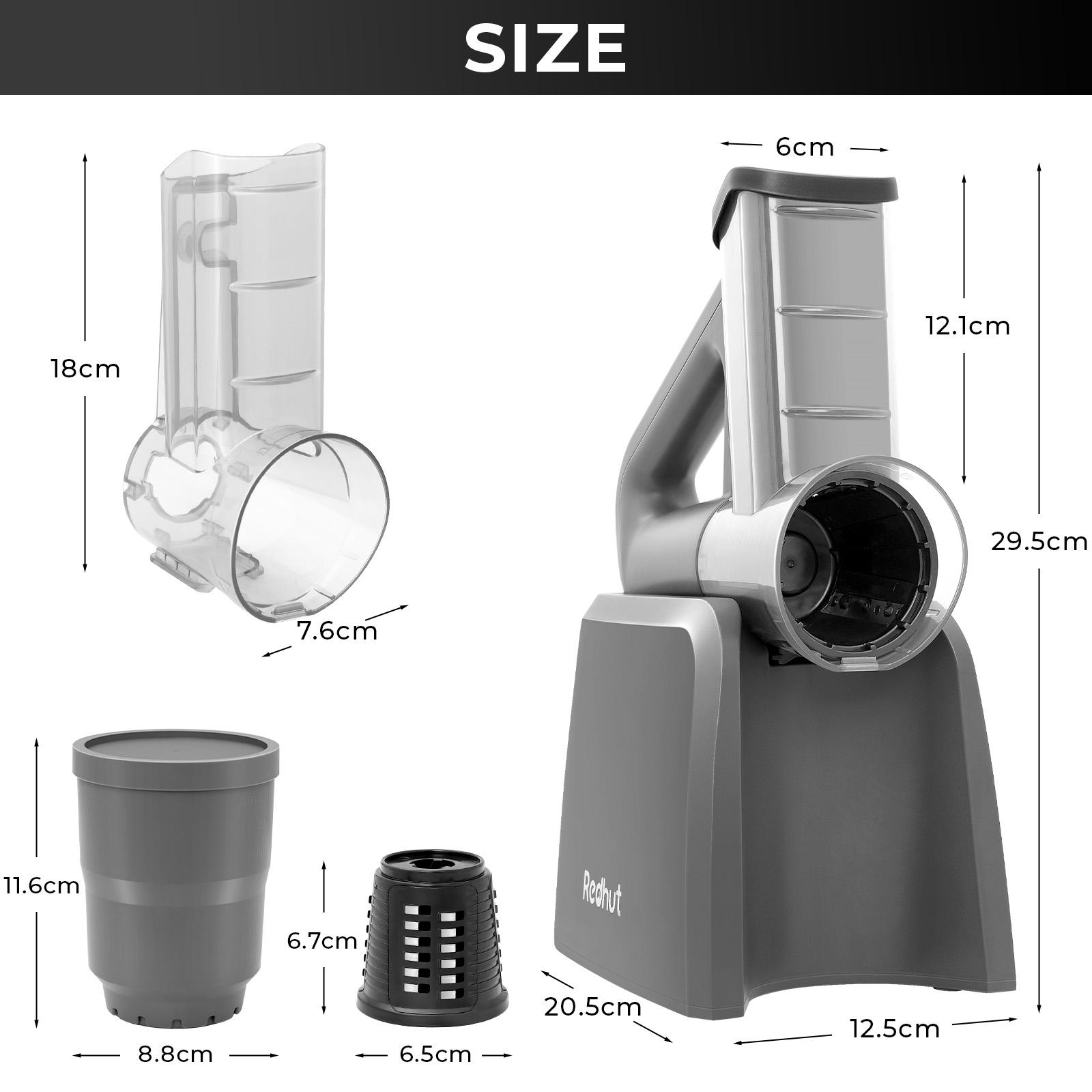 Redhut Multifunctional Electric Vegetable Cutter - 7-In-1 Multi-Functional for Chopping Slicing Mincing & Food Prep，and Interchangeable shape Vegetable Cutter Kitchen Utensils small kitchen gadgets