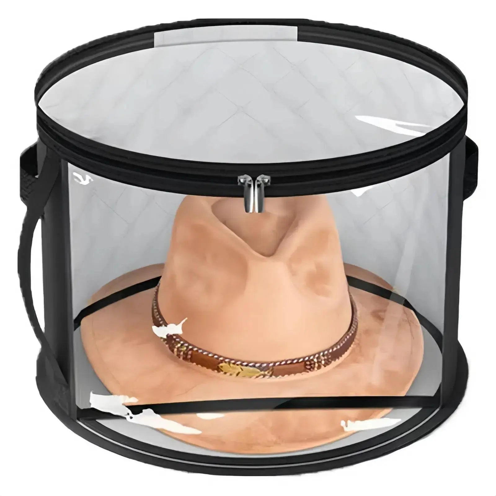Hat Storage Bag, 1 Piece Round Hat Storage Bag, Dustproof Hat Storage Organizer, Hat Storage Bag for Traveling, Beach, Home, Office, Portable Organizer, Baseball Cap Storage, Cap Storage, Portable Storage Bags, Storage Organiser