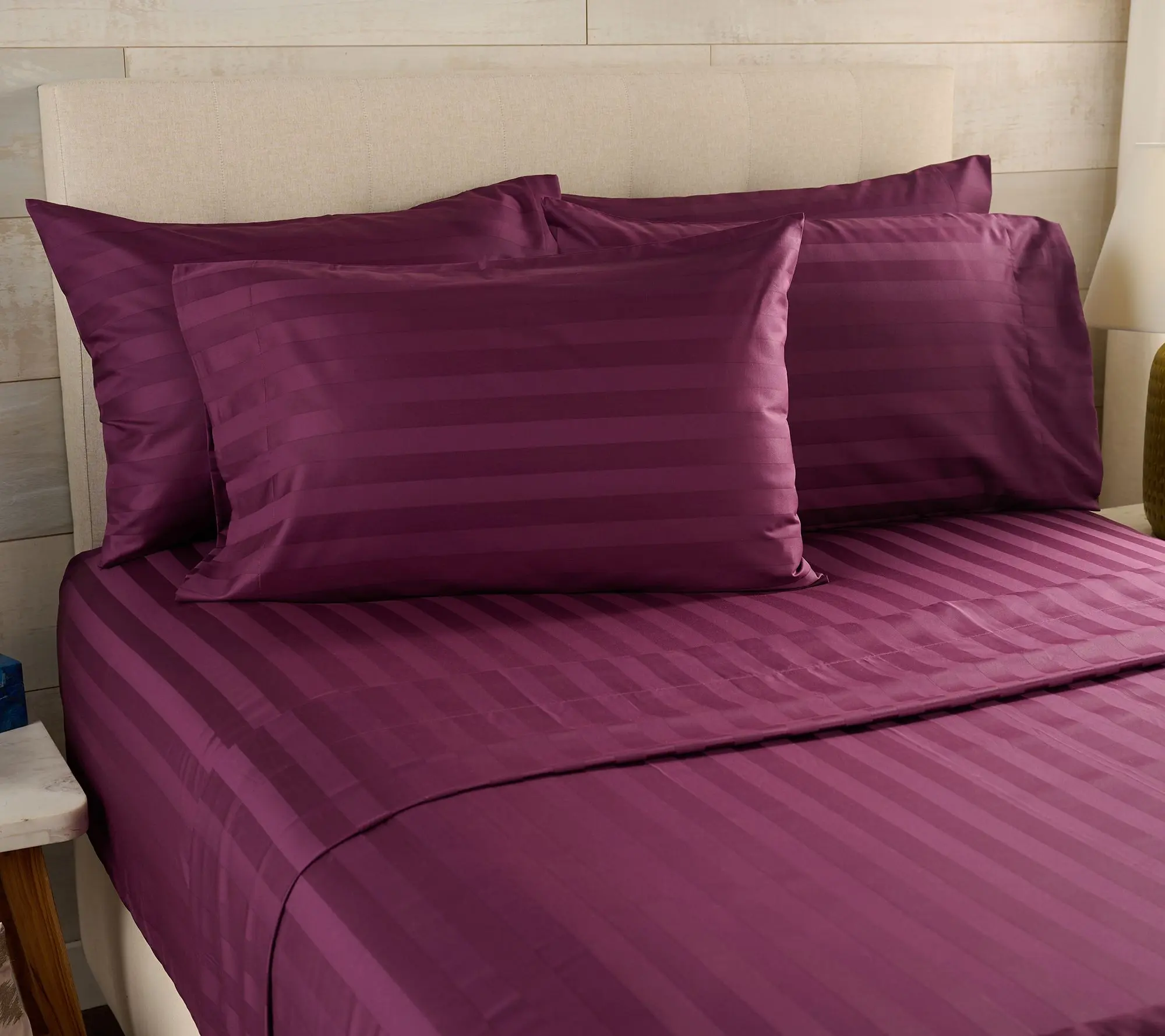 Northern Nights Wrinkle Defense Dobby Stripe Sheet Set with Extra Cases