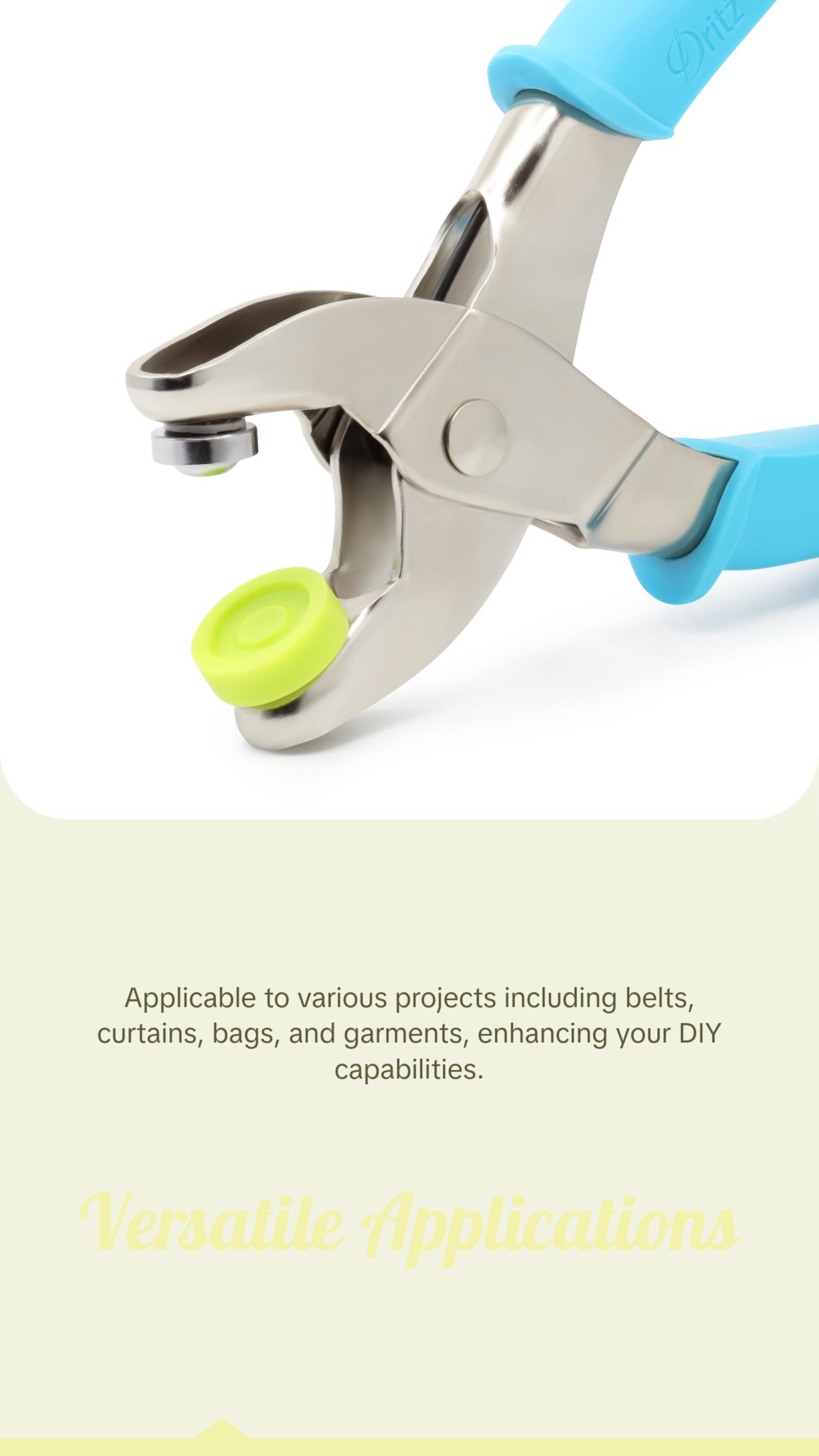 Eyelet Pliers for 5/32" & 1/4" Eyelets, Turquoise