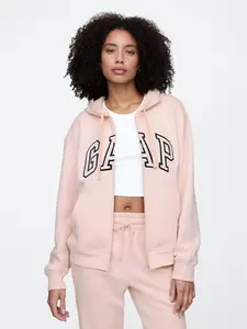 Relaxed Gap Logo Zip Hoodie
