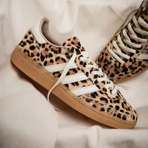 adidas Handball Spezial Leopard Magic Beige KI6678 Women's Fashion Shoes New