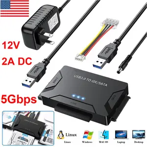 SJPACK USB 3.0 to IDE & SATA Converter External Hard Drive Adapter Kit 2.5"/3.5" Cable