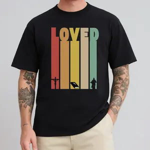 Loved Christian Shirt Retro Faith Graphic Tee for Women and Men