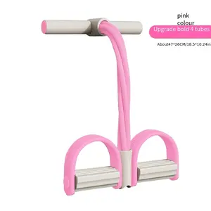 Multifunction Pedal Resistance Trainer with 4 Tubes – Stronger Resistance for Effective Training, Portable Foot Pedal Exerciser for Full-Body Home Workout, Stretching & Fitness Training flexibility exercise total abdominal shoulder stretch yoga gym