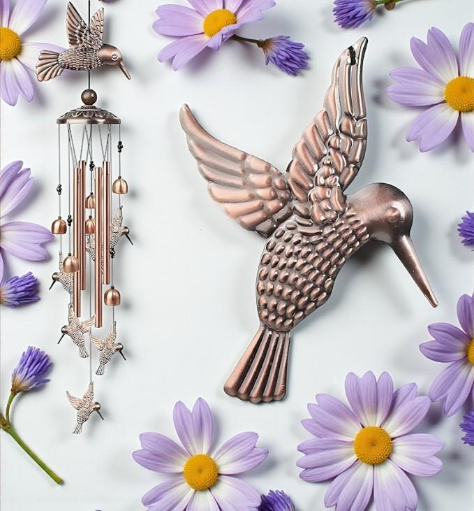 Outdoor Hummingbird Wind Chimes-Aluminum Bird Windchimes,Festival Hanging ornaments for Home patio Outside Decoration,Garden decor Memorial Gift Outdoor Hummingbird Wind Chimes-Aluminum Bird Windchimes,Festival Hanging ornaments for Home patio Outside Decoration,Garden decor Memorial Gift