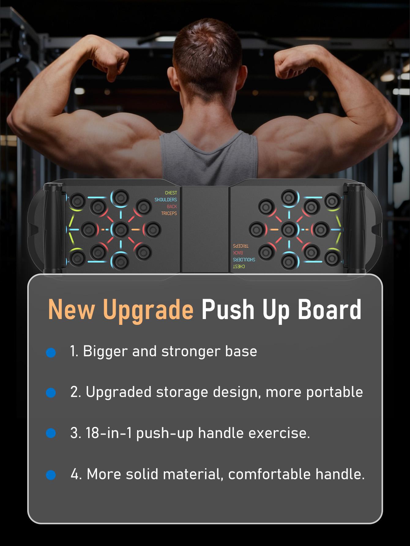 Push Up Board, Abdominal And Chest Muscle Training Folding Push Up Stand, Portable Fitness Equipment For Home Gym