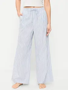 Old Navy Women's Poplin Wide-Leg Pajama Pants