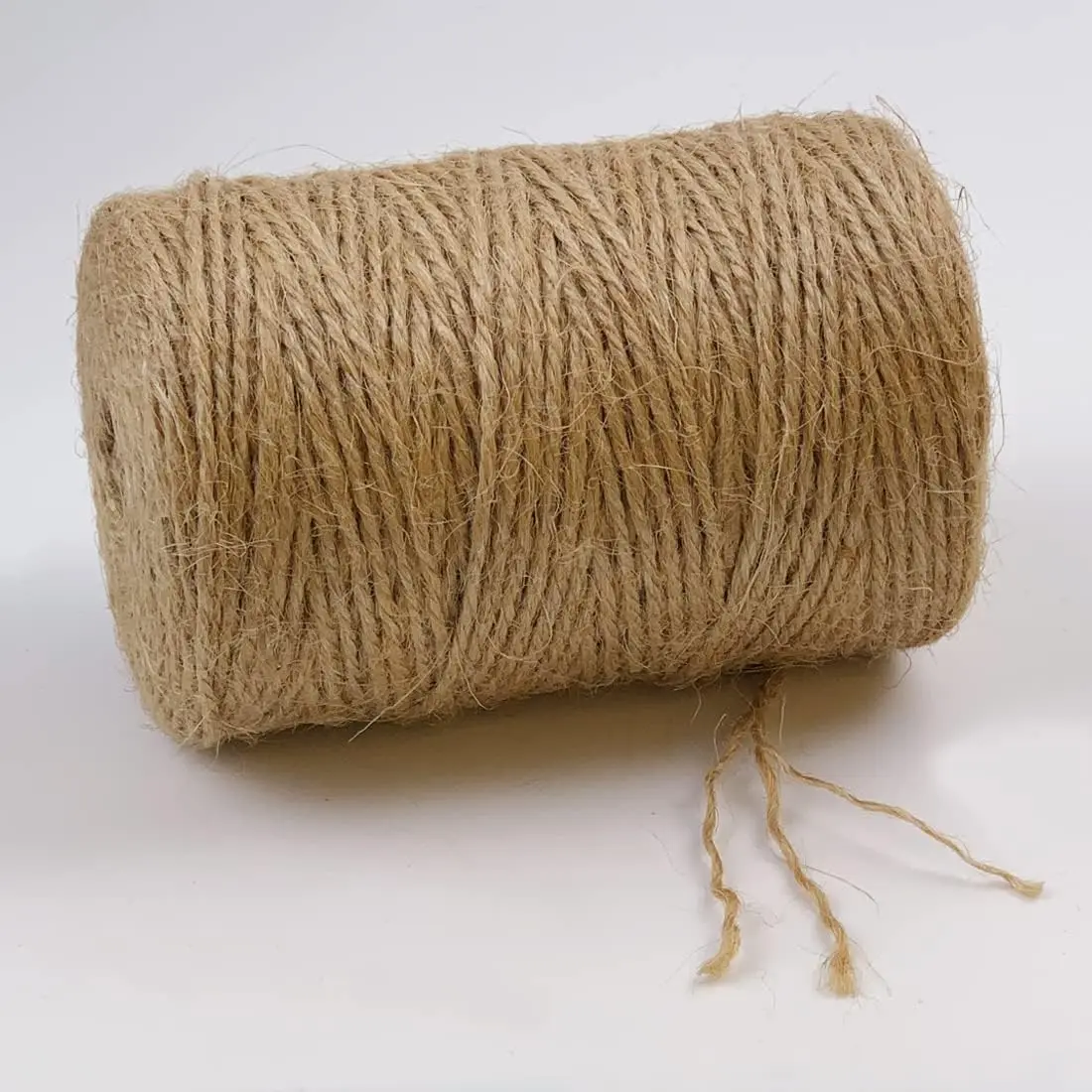 Natural Jute Twine 600 Feet Long Twine String for Crafts Gift Wrapping Packing Gardening Crochet Knitting Macrame Decor (Brown 2mm * 600feet)