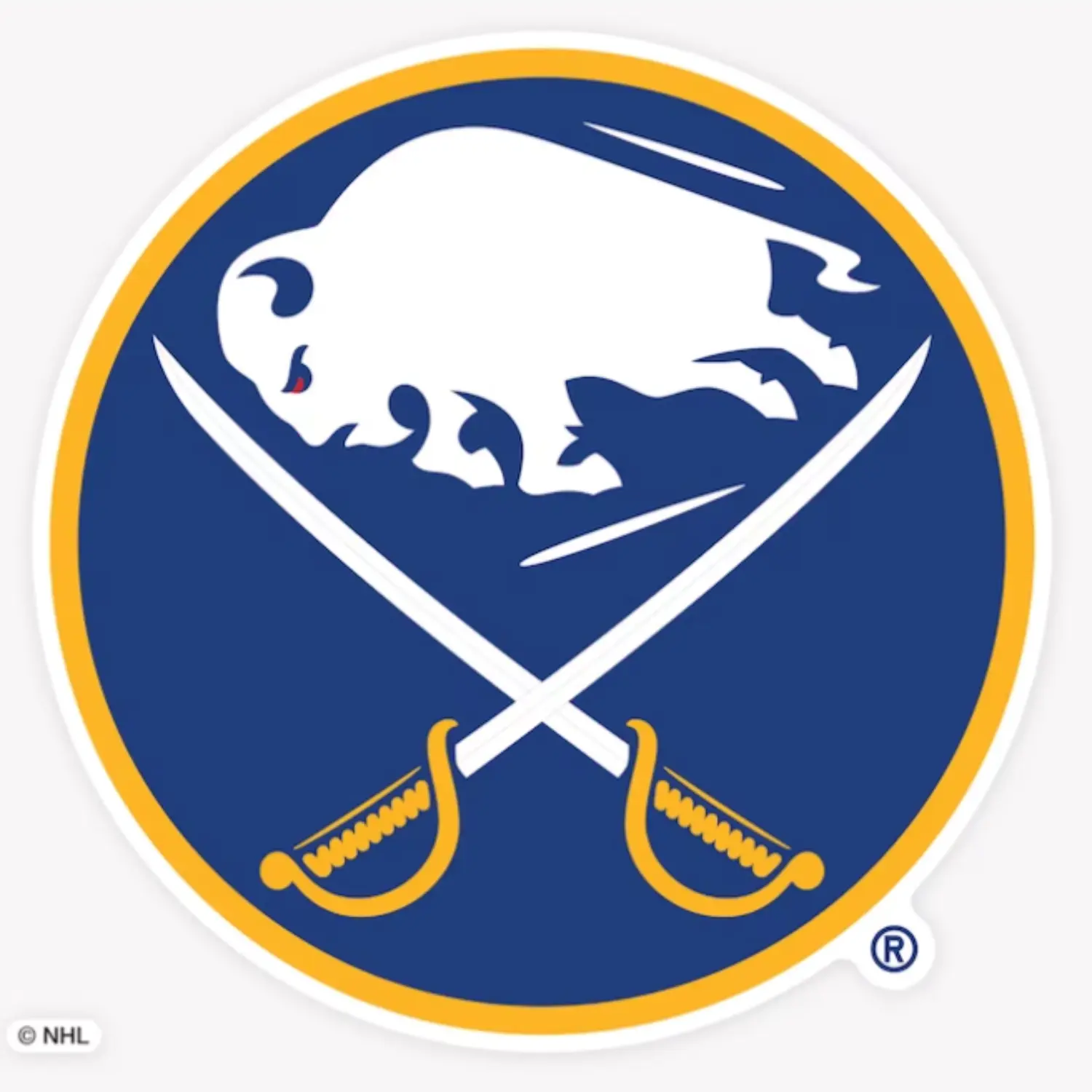 Wincraft Buffalo Sabres Perfect Cut Color Decal - 8 Inch x 8 Inch