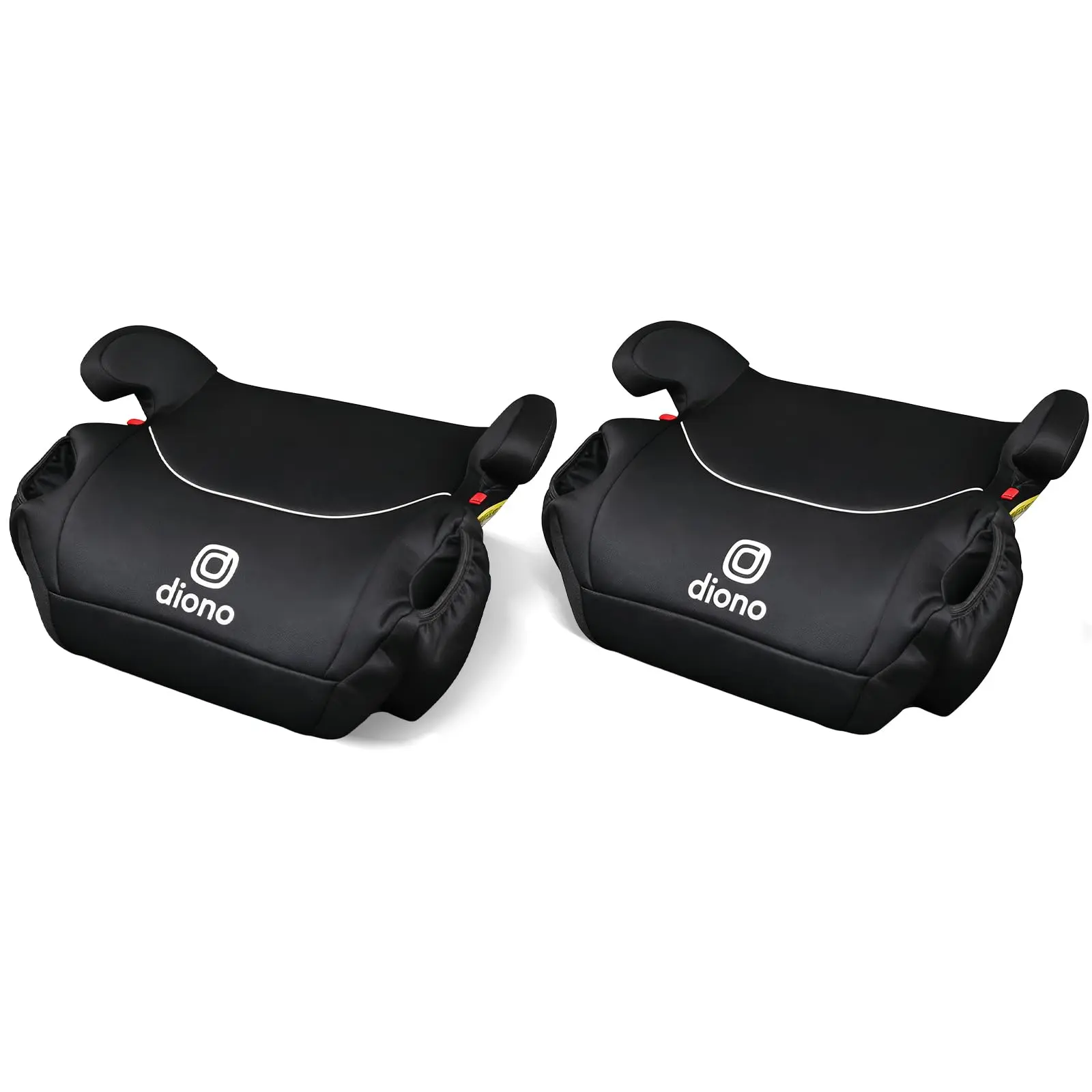 Diono Solana Backless Travel Booster Car Seats - 2-Pack Lightweight Seats with Quick Cup Access, Travel Booster Seat