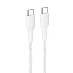 Belkin BoostCharge Pro USB-C to USB-C Braided Cable 240W, 3.3ft/1m, White