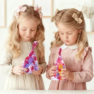 196pcs Valentines Day Gifts for Kids Classroom School Stationery Set - Valentine Pencils Notepads Rulers Erasers Valentines Treat Bags Gift Bags Party Favors for Kids Art Supplies