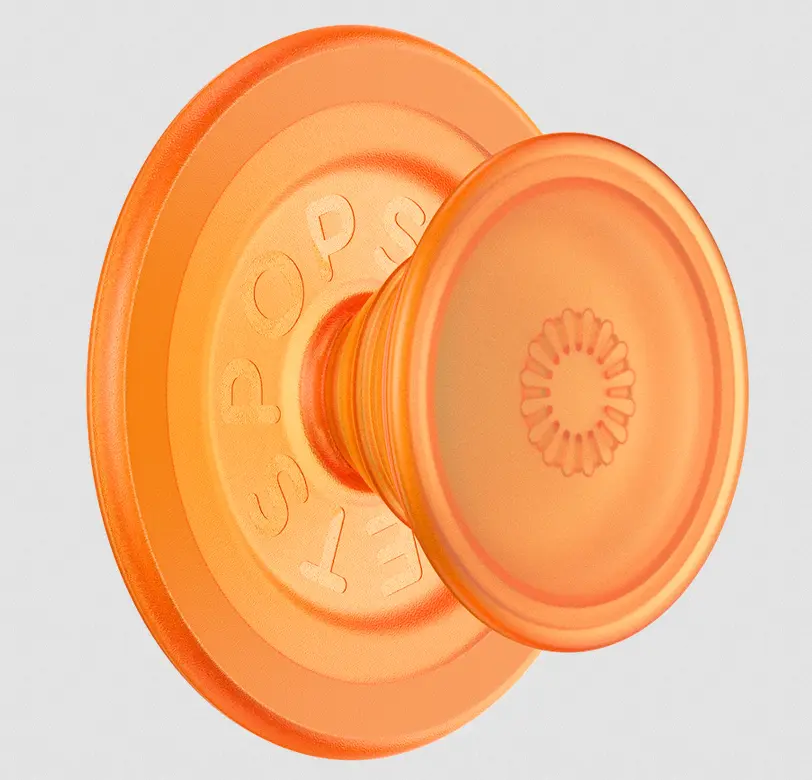 PopSockets MagSafe PopGrip Phone Holder, Orange Zest, Mobile Phone Accessories