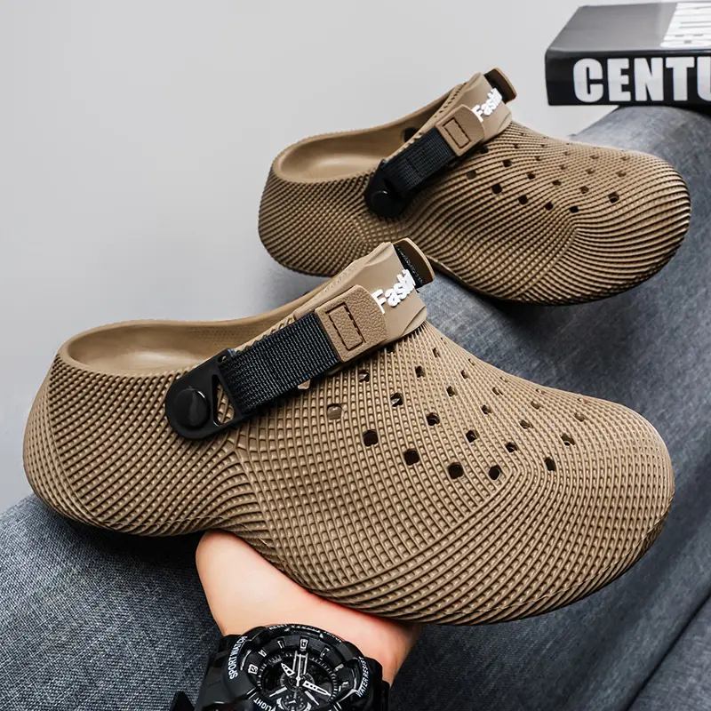 Unisex EVA Thick-Soled Non-Slip Slip-On Walking Shoes - Outdoor Beach Slides & Sandals