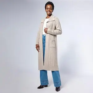 TWRHLL by Christie Brinkley Cable Knit Cardigan