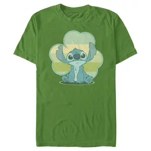 Men's Lilo & Stitch Retro Shamrock Pride T-Shirt