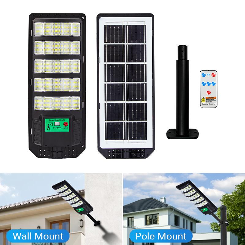 Solar Street Light Outdoor Super Bright 120LM/W 5730 LEDs IP65 Waterproof Motion Sensor Wall Pole Mount Solar Lamp with Remote Control 3 Modes for Yard Garage Road Warehouse Solar Street Light Outdoor Super Bright 120LM/W 5730 LEDs IP65 Waterproof Motion Sensor Wall Pole Mount Solar Lamp with Remote Control 3 Modes for Yard Garage Road Warehouse