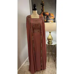 Emma Kuftan - Embroidered Women's Caftan - Ceremonial, Traditional, Arabic Eid Dress - Perfect for Ramadan, Gifts for Her, Eid