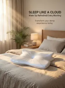 Ultra Cooling Ice Silk Pillow - Smooth & Ice Cold Touch, Perfect for Hot Sleepers & Side Sleepers | Double-Sided Butterfly Neck Pillow, Zoned Cooling Memory Foam, Unscented for All Sleep Positions #TOP PICKS