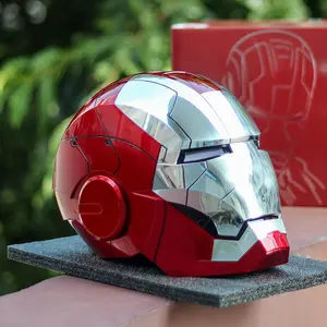 Iron Hero MK 5 1:1 Wearable Helmet Matte - Voice, Touch, Remote Control with LED Ears & Eyes, Realistic Sound Effects,  Voice interaction Perfect for Cosplay, Display, and Collectible Figures for Man and Teens
