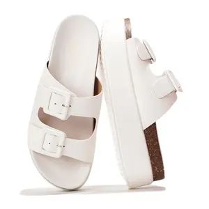 Project Cloud Women's Wedge Platform Sandals | Eco-Leather Casual Summer Walking Footwear | Memory Foam Insole | Non-Slip – Softy