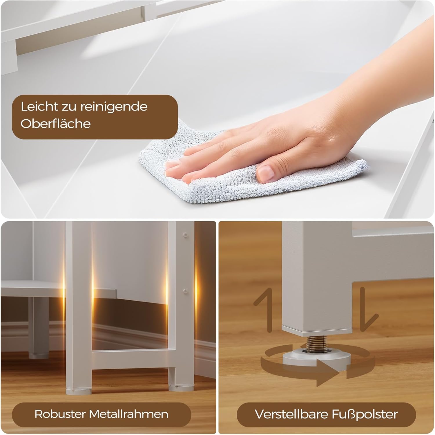 Multi-Functional Corner Desk for Home Office, 4-Color Gaming & Workstation with LED & Power Outlets, 44.5" W Small Space Computer Desk with Keyboard Tray