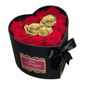 The Real preserved roses at last five years in heart beach open box