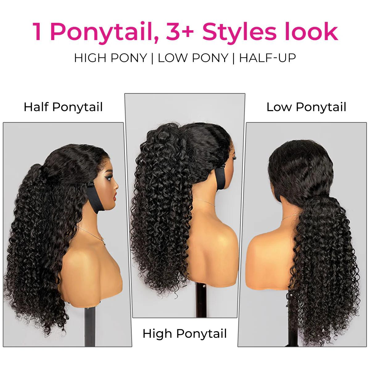 [NEW ARRIVAL] ISEE HAIR Water Wave Ponytail with InvisiFit Strap Premium Human Hair Outdoorfun #Category Spotlight SpringStatements