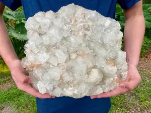 Rare Apophyllite Crystal Cluster with stilbite inclusions, Unique specimen worthy of being displayed anywhere.