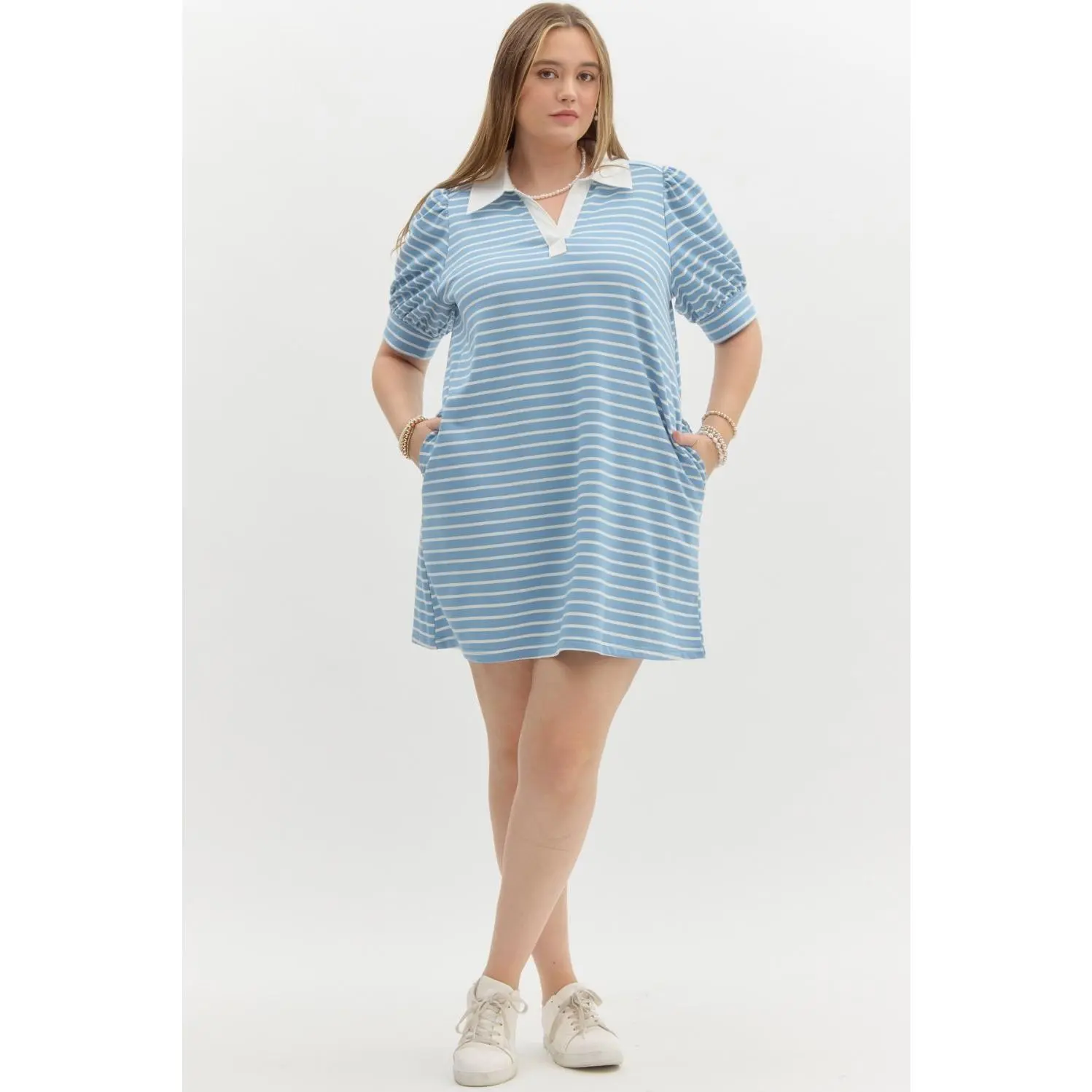 CURVE Harbor Day Shirt Mini Dress By Entro