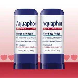 Aquaphor Healing Balm Stick, Skin Protectant, 0.65 Oz Stick (Pack of 2)