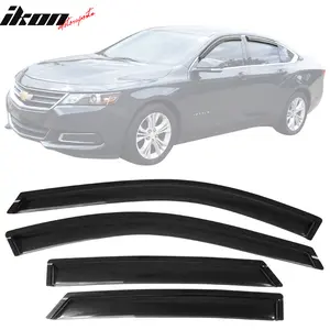 Window Visors for Chevy Impala 2014-2020 Slim Style Smoke Tinted Acrylic