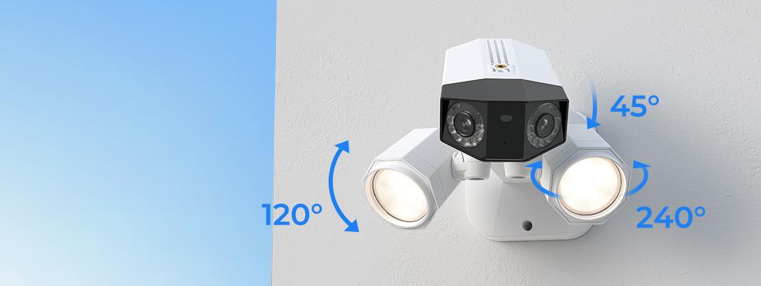Reolink Duo Floodlight PoE 4K Security Camera with Dual Lens for 180° Field of View,1800 Lumen Floodlights Smart Detection Easy Installation IP Camera