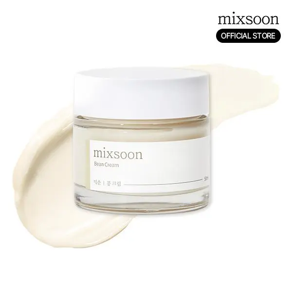 [mixsoon Official Shop] Bean Cream 1.69 fl.oz/50ml - Lightweight Moisturizing Face Care Product for Glass Skin, Hydrates, Repairs Skin