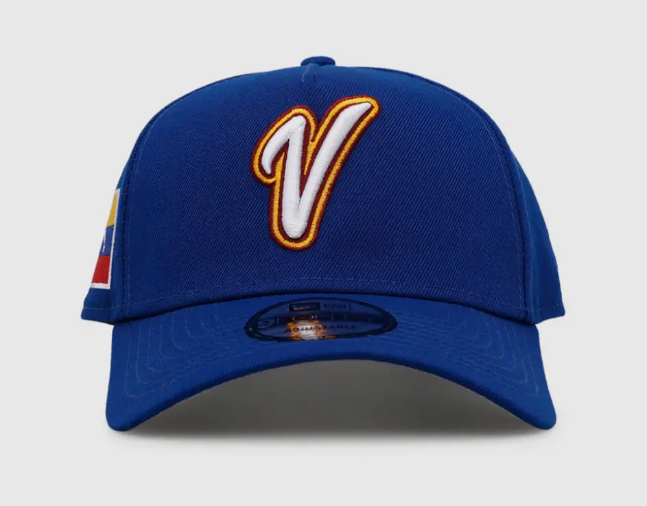 New Era Venezuela Baseball Cap 2026 World Baseball Classic 9FIFTY A-Frame Snapback, Royal Adjustable Flat Bill Hat