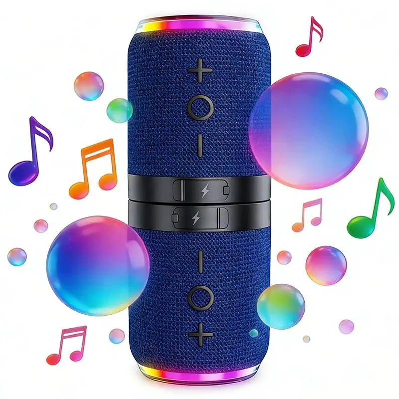Multifunctional Wireless Waterproof Outdoor Bluetooth Speaker - 2-in-1 Magnetic Split Design, 20W Stereo Audio Sound System, Bluetooth 5.4 for Camping, Multifunctional Wireless Speaker, Waterproof Outdoor Speakers